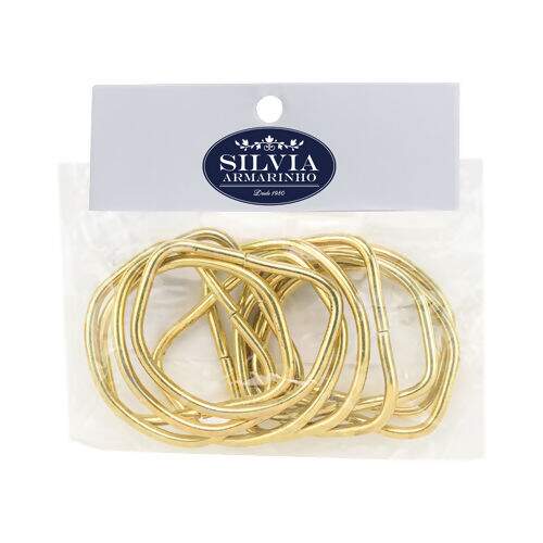 Meia Argola 38 mm Dourada - Pct c/ 10 unidades