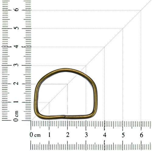 Meia Argola 29 mm Ouro Velho - Pct c/ 10 unidades