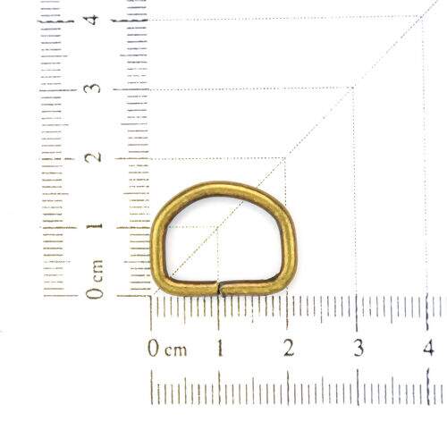 Meia Argola 16 mm Ouro Velho - Pct c/ 10 unidades