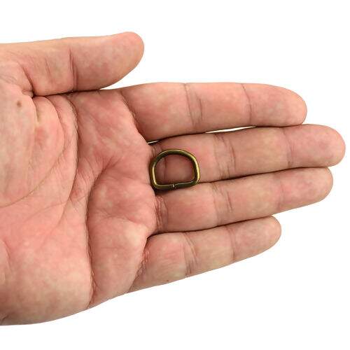 Meia Argola 16 mm Ouro Velho - Pct c/ 10 unidades
