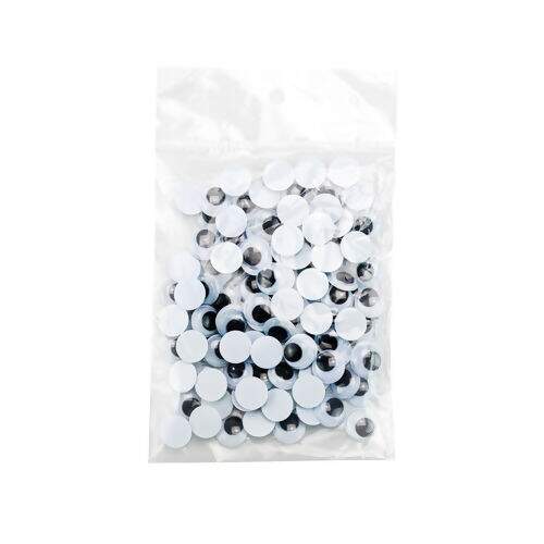 Olho Móvel p/ Artesanato Luli N° 12 - Pct com 50 pares