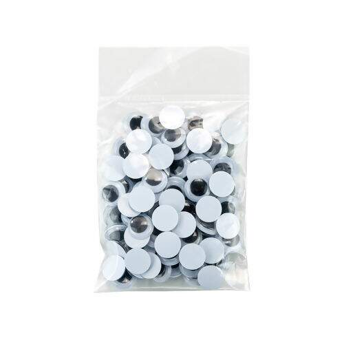 Olho Móvel p/ Artesanato Luli N° 15 - Pct com 50 pares