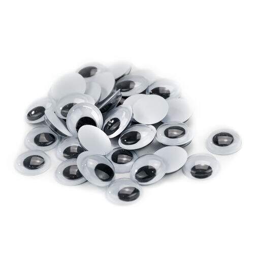 Olho Móvel p/ Artesanato Luli N° 18 - Pct com 50 pares