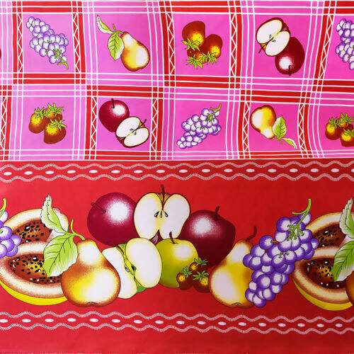 Tecido Oxford Estampado 50 X 150 Cm Barrado Frutas