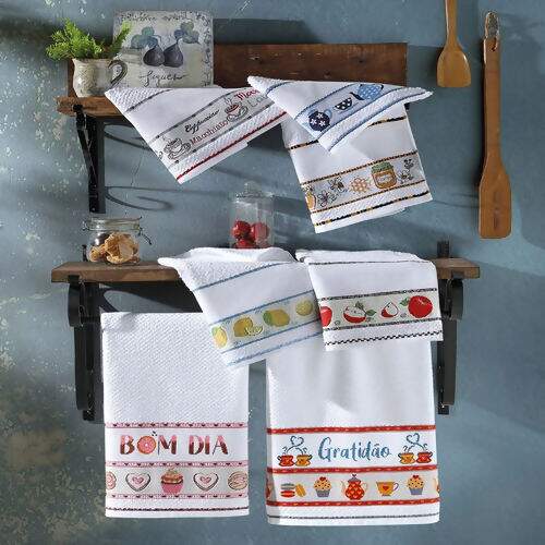 Pano de Copa Felpudo para Bordar 45 x 70 cm - Vigo