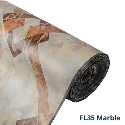 Passadeira em Manta Piso Vinílico Cola Taco 50cm Largura - 1 Metro Cor:FL35 Marble