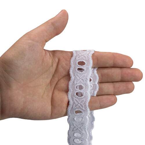 Passa Fita 25 mm NYBC Ref. CTL-101 Branco - Peça c/ 13,70 mt