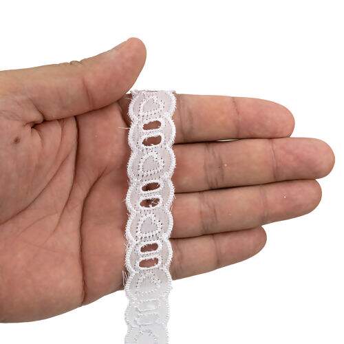 Passa Fita 20 mm ArtePunto PP015 Cor Branca - Peça c/ 13,70 mt