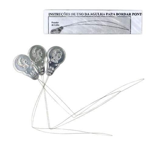 Passador De Linha Na Agulha Pct C 3 Unidades