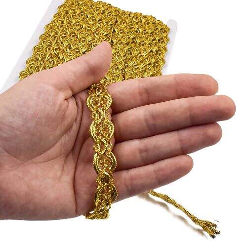 Passamanaria Galão 20 mm Ref. 15 Dourado - Peça c/ 20 mt