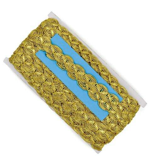 Passamanaria Galão 20 mm Ref. 39 Dourado - Peça c/ 20 mt