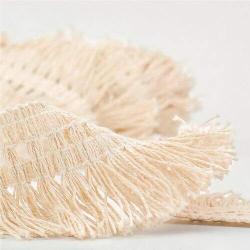 Passamanaria com Franja 55 mm São José Ref. 6540/C Cru - Peça c/ 10 mt