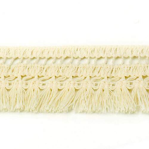 Passamanaria com Franja 35 mm São José 35 Ref. 6542/C Cru - Peça c/ 10 mt
