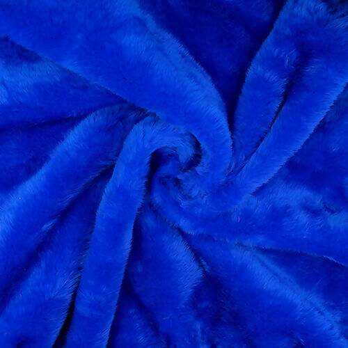 Tecido Pelúcia Diamante Pelo Médio 0,50x1,60m Cor:145 Azul Francis (Royal)