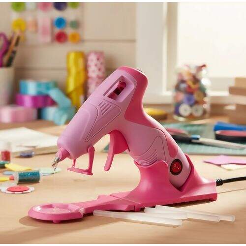 Pistola Cola Quente 20W Bivolt Linha Premium PC006 Pink - Artepunto