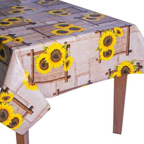 Toalha de Mesa Plástica Térmica Neo Sanem 1,00x1,40m - Girassol