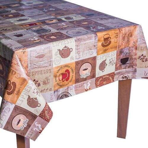 Toalha de Mesa Plástica Térmica Neo Sanem 1,00x1,40m - Coffee