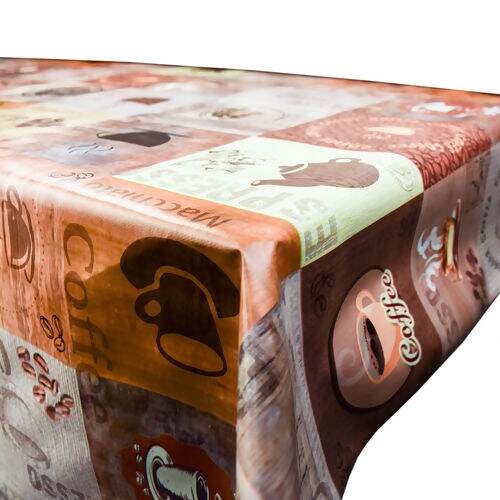 Toalha de Mesa Plástica Térmica Neo Sanem 1,00x1,40m - Coffee