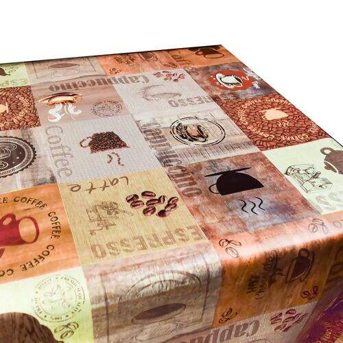 Toalha de Mesa Plástica Térmica Neo Sanem 1,00x1,40m - Coffee