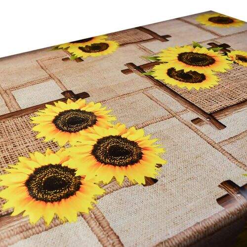 Toalha de Mesa Plástica Térmica Neo Sanem 1,00x1,40m - Girassol