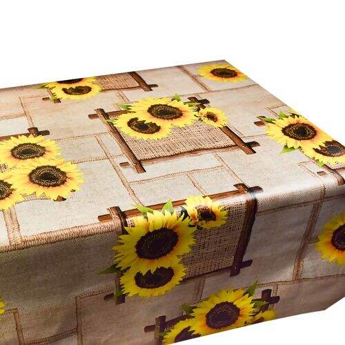Toalha de Mesa Plástica Térmica Neo Sanem 1,00x1,40m - Girassol