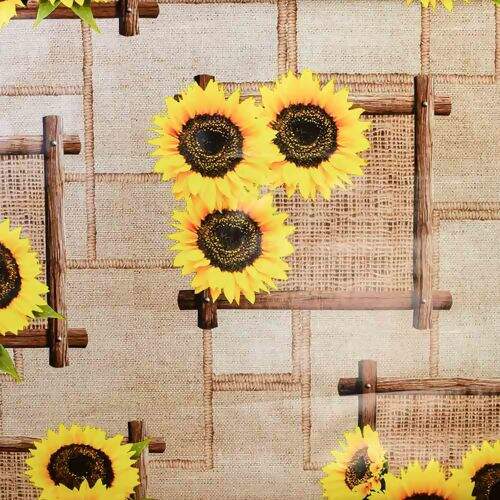 Toalha de Mesa Plástica Térmica Neo Sanem 1,00x1,40m - Girassol