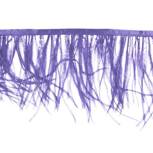 Franja de Plumas de Avestruz (Meio Metro) - Lilás