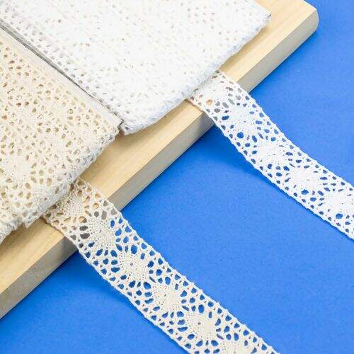 Renda de Algodão 25mm ArtePunto RA035 - Peça c/ 10 mt