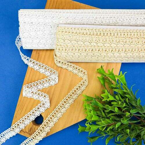 Renda de Algodão 17mm ArtePunto RA004 - Peça c/ 10 mt