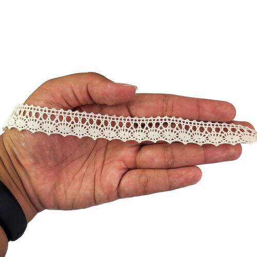 Renda de Algodão 17mm ArtePunto RA004 - Peça c/ 10 mt