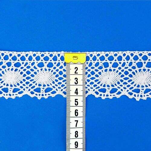 Renda de Algodão 40mm ArtePunto RA009 - Peça c/ 10 mt