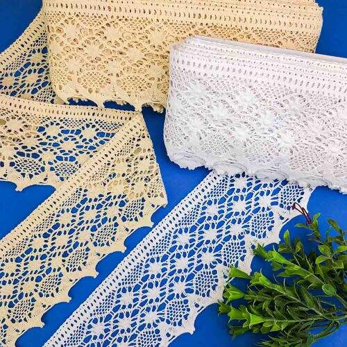 Renda de Algodão 97mm ArtePunto RA012 - Peça c/ 10 mt