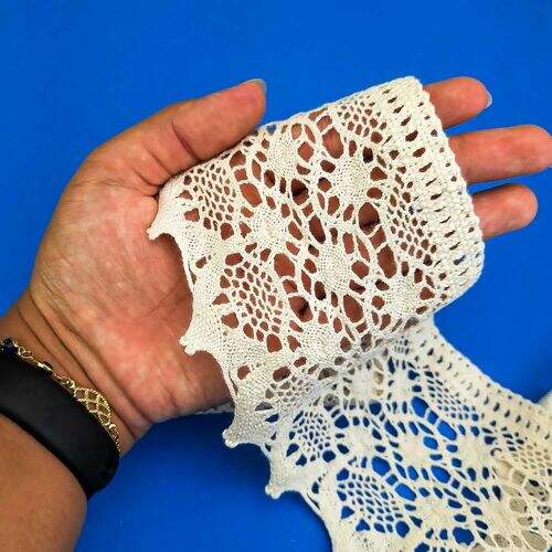 Renda de Algodão 97mm ArtePunto RA012 - Peça c/ 10 mt