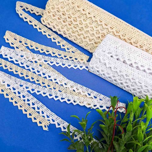 Renda de Algodão 13mm ArtePunto RA025 - Peça c/ 10 mt