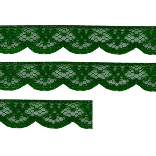 Renda de Nylon Nº 02 10 mm - Peça 50 Metros Cor:23 - Verde Bandeira