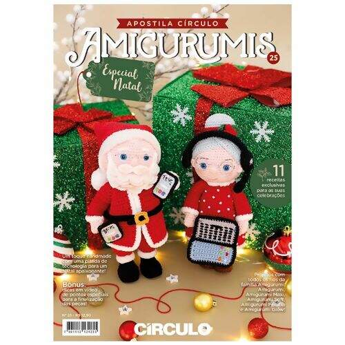 Revista Apostila Amigurumis Nº 25 - Edição Especial Natal