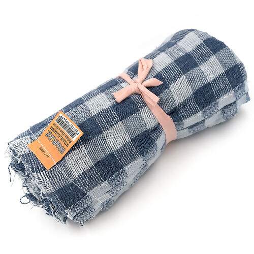 Saco Alvejado Xadrez Ober 65x40cm Kit 03 unidades