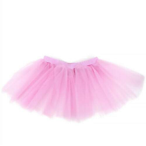 saia de tule rosa infantil