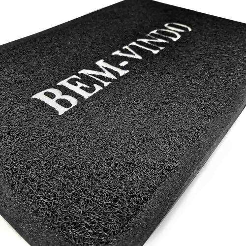 Tapete Capacho Bem-vindo 9mm PVC 60cmx40cm - Unidade