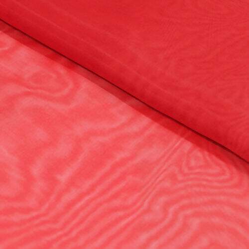 Tecido Organza Cristal Vermelho - 1 Metro