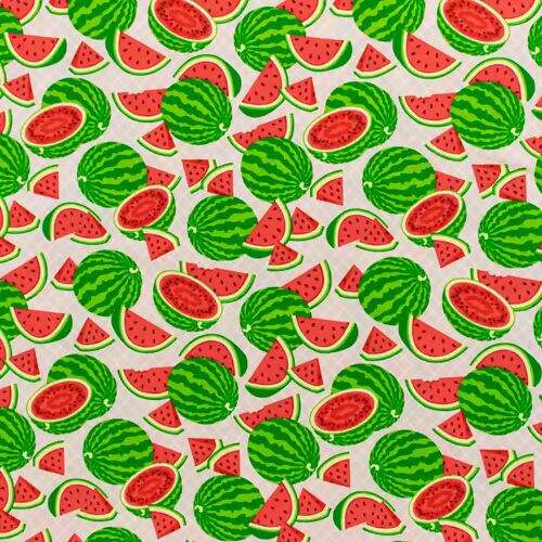Tecido de Algodão Estampado (Meio Metro) - 2293 Melancia