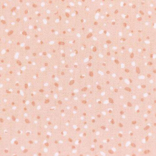 Tecido de Algodão Estampado (Meio Metro) - Básico Bailarinas Rosê