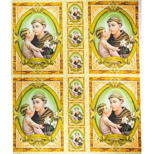 Tecido de Algodão Estampa Digital (93 cm) - Santo Antônio Quadros