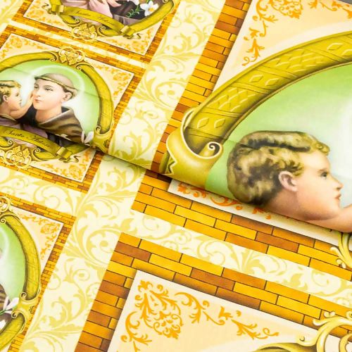 Tecido de Algodão Estampa Digital (93 cm) - Santo Antônio Quadros