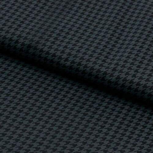 Tecido de Algodão Estampado (Meio Metro) - Pied de Poule Preto