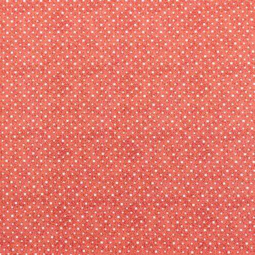 Tecido de Algodão Estampado (Meio Metro) - Poá Quadradinhos Vermelho