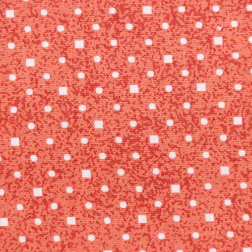 Tecido de Algodão Estampado (Meio Metro) - Poá Quadradinhos Vermelho