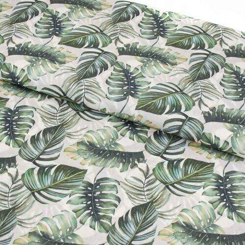Tecido de Algodão Estampa Digital (Meio Metro) - Monstera Costela de Adão