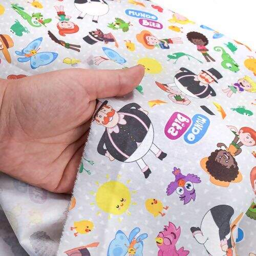 Tecido de Algodão Estampado (Meio Metro) - Mundo Bita