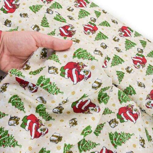 Tecido de Algodão Estampado (Meio Metro) - 2662 Natal Papai Noel